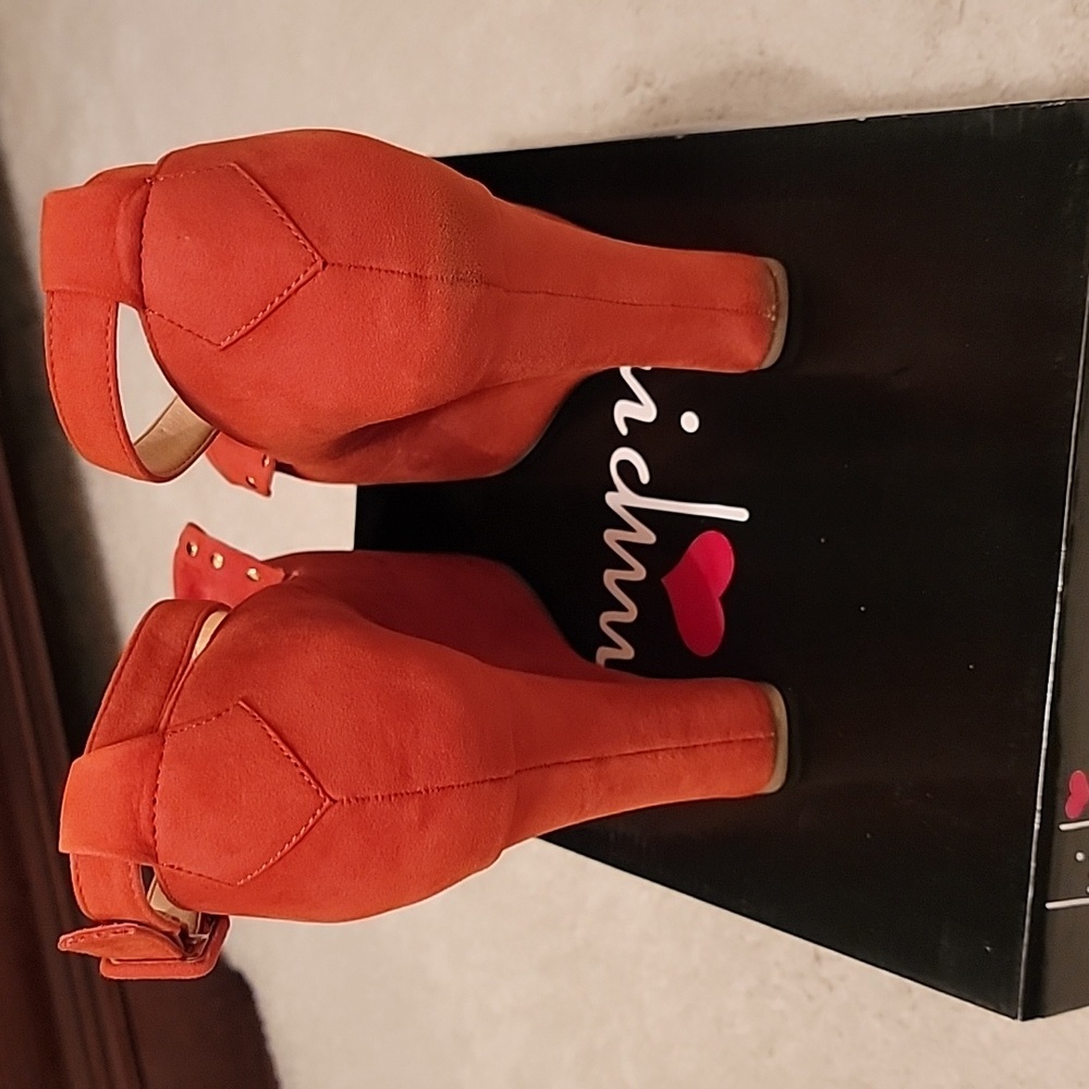 Orange Suede Shoes - Picture 4 of 15